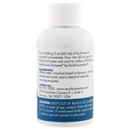 EcoDiscoveries, Airzyme - концентрированная заправка для дезодоранта воздуха и ткани, 2 бутылки по 2 унции каждая