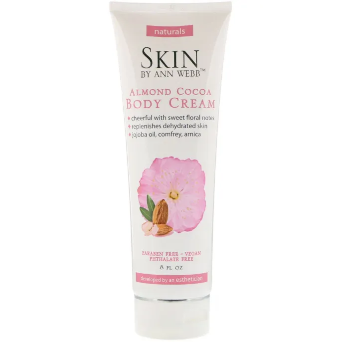 Skin By Ann Webb, Body Cream, Almond Cocoa, 8 fl oz