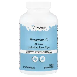 Vitacost, витамин C, с шиповником, 250 капсул