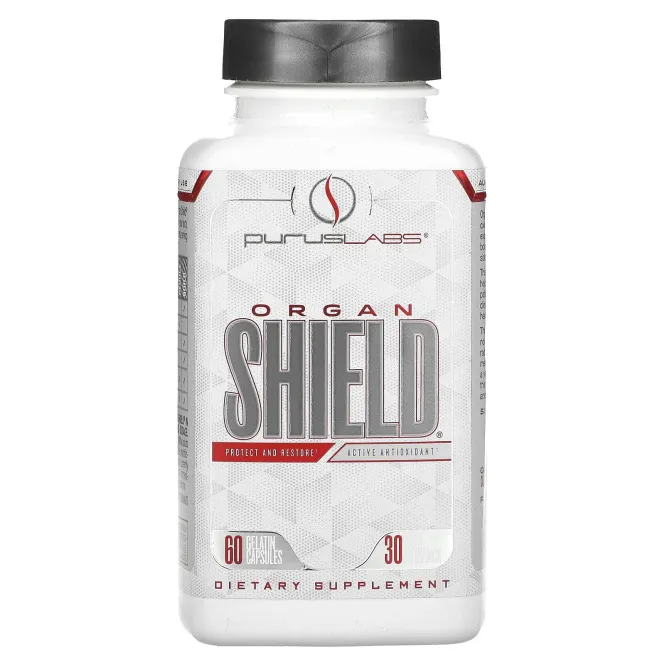 Purus Labs, Organ Shield, 60 желатиновых капсул