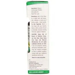 Nature's Answer, Органические эфирные масла, масло цитронеллы, 0,5 жидких унций (15 мл)