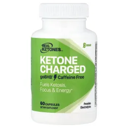 Real Ketones, Ketone Charged, goBHB®, без кофеина, 60 капсул
