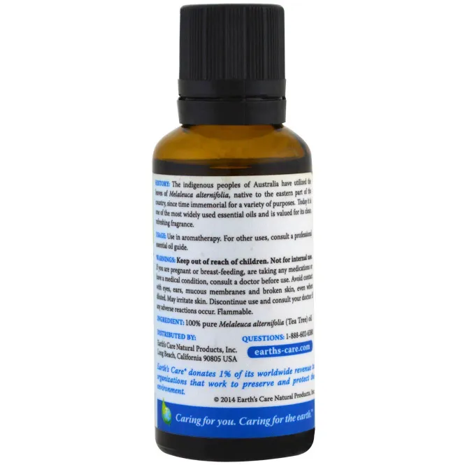 Earth's Care, Масло чайного дерева, 1 жидкая унция (30 мл)