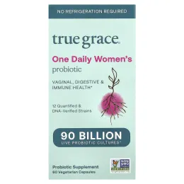 True Grace, One Daily Women's Probiotic, 90 Billion, 60 Vegetarian Capsules