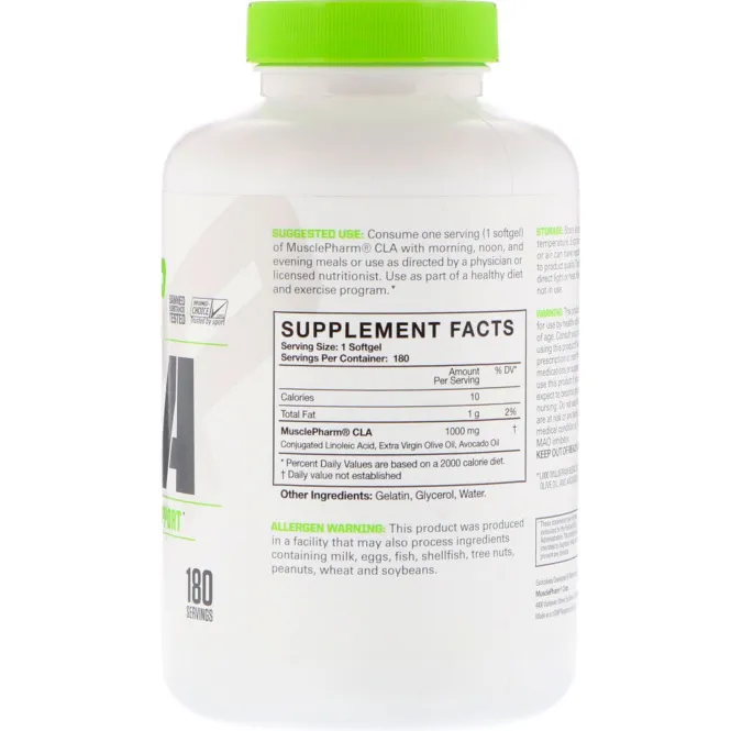 MusclePharm, Essentials, КЛК, 1000 mg, 180 мягких таблеток