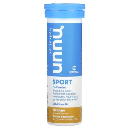 Nuun, Активные таблетки, апельсин, 10 таблеток, 1,9 унции (54 г)