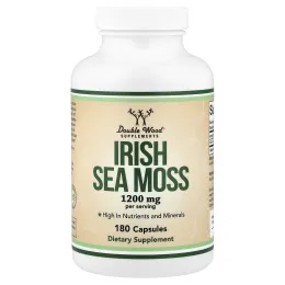 Double Wood Supplements, ирландский морской мох, 1200 мг, 180 капсул