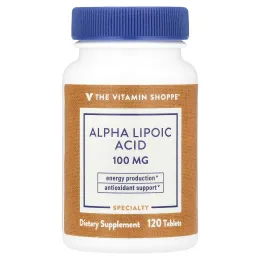The Vitamin Shoppe, Альфа-липоевая кислота, 120 таблеток