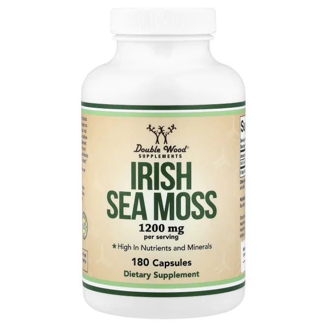 Double Wood Supplements, ирландский морской мох, 1200 мг, 180 капсул