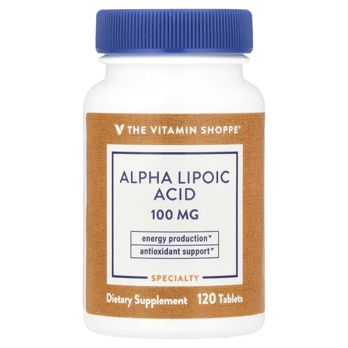 The Vitamin Shoppe, Альфа-липоевая кислота, 120 таблеток