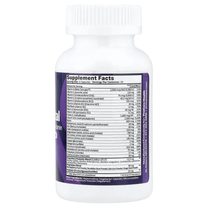 ProCare Health, Prenatal, бариатрические мультивитамины, 60 капсул
