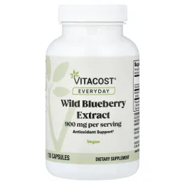 Vitacost, Everyday, экстракт дикой голубики, 120 капсул (450 мг в капсуле)