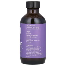 Pure Body Naturals, Эфирное масло, болгарская лаванда, 118 мл (4 жидк. унц.)