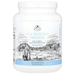 Mt. Capra, Сывороточный белок козьего молока, без подсластителей, 1 фунт (453 г)