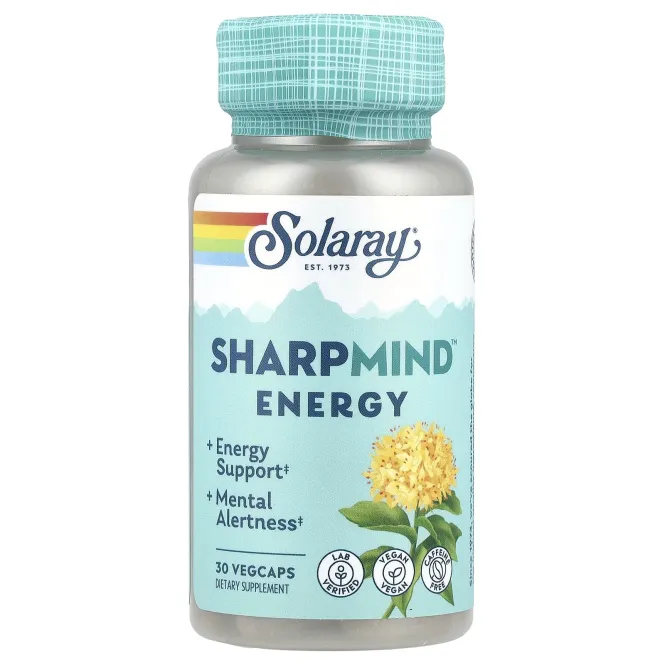 Solaray, SharpMind ™ Energy, 30 растительных капсул