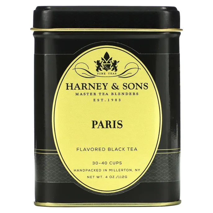 Harney & Sons, Черный чай, ароматизированный Париж, 4 унции