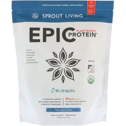 Sprout Living, Растительный протеин Epic, оригинальный вкус, 2,2 фунта (1000 г)