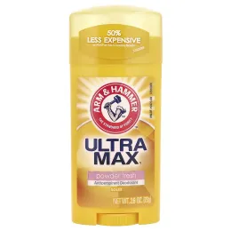 Arm & Hammer, UltraMax, твердый дезодорант-антипреспирант, для женщин, порошковый и свежий, 73 г