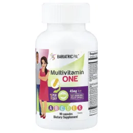 BariatricPal, мультивитамины с железом, 90 капсул