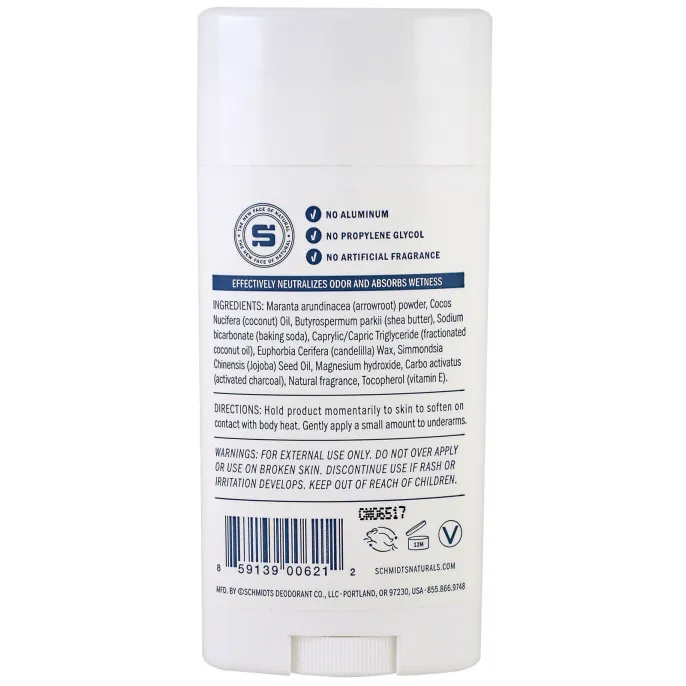 Schmidt's, Активированный уголь + магний, 3,25 унций (92 г)