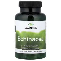 Swanson Vitamins, эхинацея с корнем желтокорня, 250 капсул