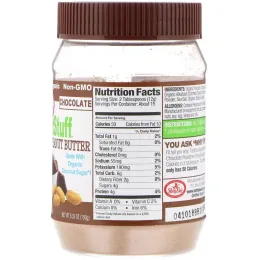 Betty Lou's, Just Great Stuff, порошковое органическое арахисовое масло, с шоколадом, 6,35 унций (180 г)