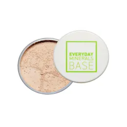 Everyday Minerals, Полуматовая рассыпчатая основа под макияж,  Золотой средний тон 4W, .17 унций (4.8 г)