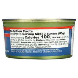 Wild Planet, Дикая нерка, без добавления соли, 170 г (6 унций)