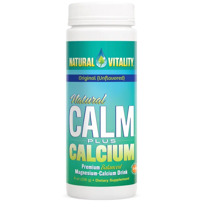 Natural Vitality, Естественное спокойствие плюс кальций, натуральный (без вкуса), 8 унций (226 г)