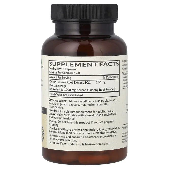 Futurebiotics, корейский женьшень, 120 капсул