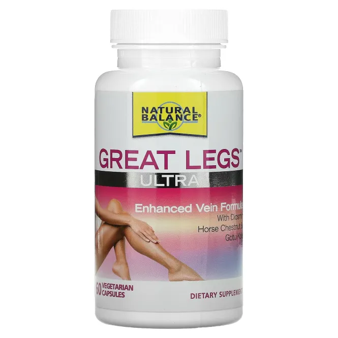 Natural Balance, Great Legs, Средство по уходу за венами, 60 вегетарианских капсул