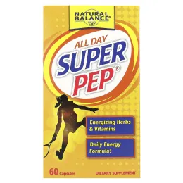 Natural Balance, All Day Super Pep, 60 капсул