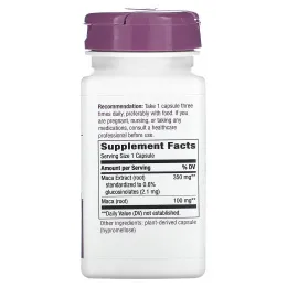 Nature's Way, Экстракт премиального качества, мака, 350 мг, 60 веганских капсул