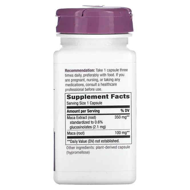 Nature's Way, Экстракт премиального качества, мака, 350 мг, 60 веганских капсул