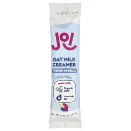 JOI, овсяные сливки, со вкусом французской ванили, 10 пакетиков по 12 г (0,42 унции)
