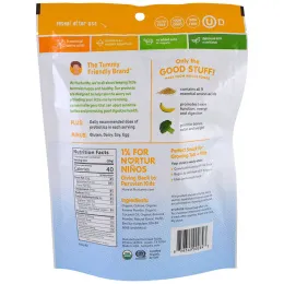 NurturMe, Квадратики из 100%-ной квиноэ, органические надутые крекеры, банан + брокколи , 1,76 унц. (50 г)