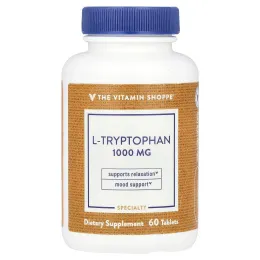 The Vitamin Shoppe, L-триптофан, 1000 мг, 60 таблеток