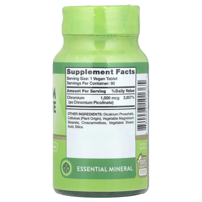 Nature's Truth, Ультрапиколинат хрома, 1000 мкг, 90 таблеток