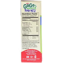 GoGo SqueeZ, YogurtZ, клубника, 4 пакетика по 3 унц. (85 г)
