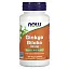 NOW Foods, Гинкго билоба, 60 мг, 120 растительных капсул