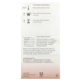 TAZO, Black Tea, чай с тыквенными специями, 20 чайных пакетиков, 50 г (1,76 унции)