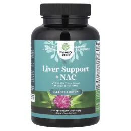 Nature's Craft, добавка для поддержки печени + NAC, 120 капсул