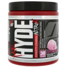 ProSupps, Mr. Hyde, Nitro X, перед тренировкой, сладкая вата, 7.8 унц. (222 г)