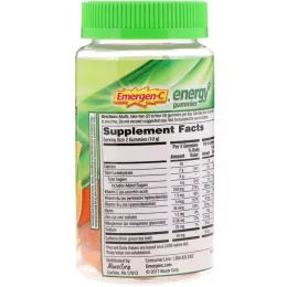 Emergen-C, Жевательные конфеты Energy Plus, апельсиновая цедра, 30 жевательных конфет