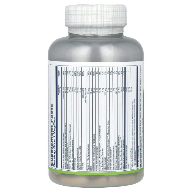 Solaray, Once Daily, Мультивитамины с высокой энергией, 120 вегетарианских капсул