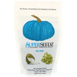 SuperSeedz, Тыквенные семена Gourmet, морская соль, 142 г (5 унций)