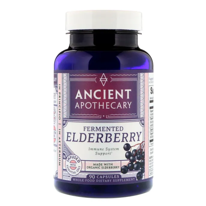 Ancient Apothecary, Бузина ферментированная, 90 капсул