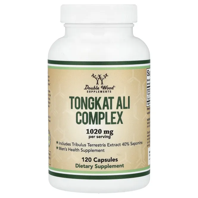 Double Wood Supplements, комплекс с эврикомой длиннолистой, 120 капсул
