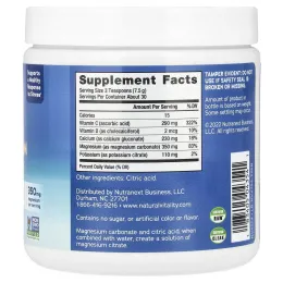 Natural Vitality, CALM Plus Calcium, антистрессовая смесь для напитков, оригинальная (без добавок), 226 г (8 унций)