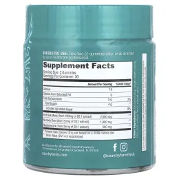 Country Farms, жевательные таблетки с ирландским морским мхом, со вкусом зеленого яблока, 60 шт.